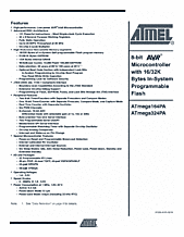 DataSheet ATmega164PA pdf